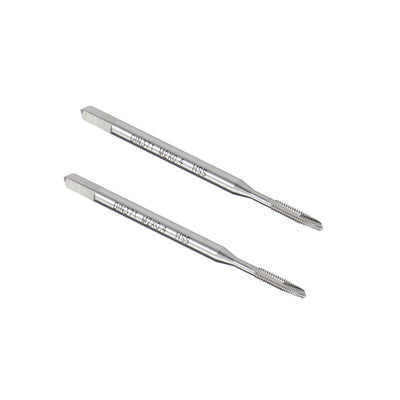 Harfington Uxcell M2 x 0.4 Spiral Point Threading Tap H2 Tolerance High Speed Steel Uncoated 2pcs