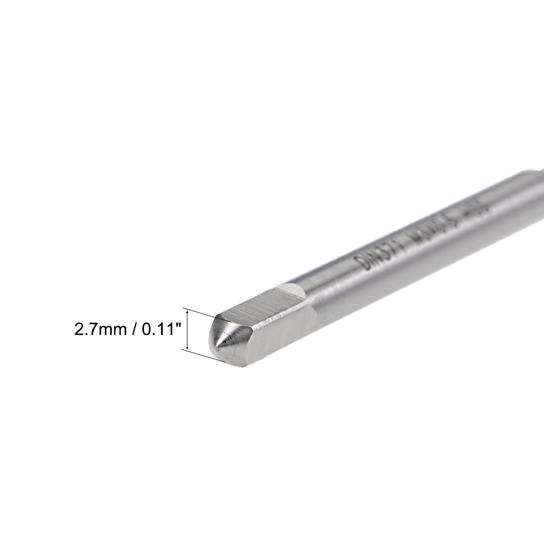uxcell Uxcell M3 x 0.5 Spiral Point Threading Tap H2 Tolerance High Speed Steel Uncoated 2pcs