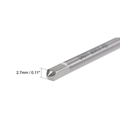 Harfington Uxcell M3 x 0.5 Spiral Point Threading Tap H2 Tolerance High Speed Steel Uncoated 2pcs