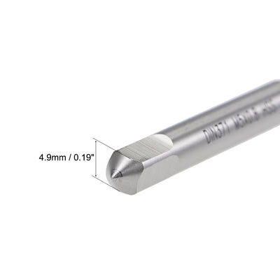 Harfington Uxcell M5 x 0.8 Spiral Point Threading Tap H2 Tolerance High Speed Steel Uncoated 2pcs