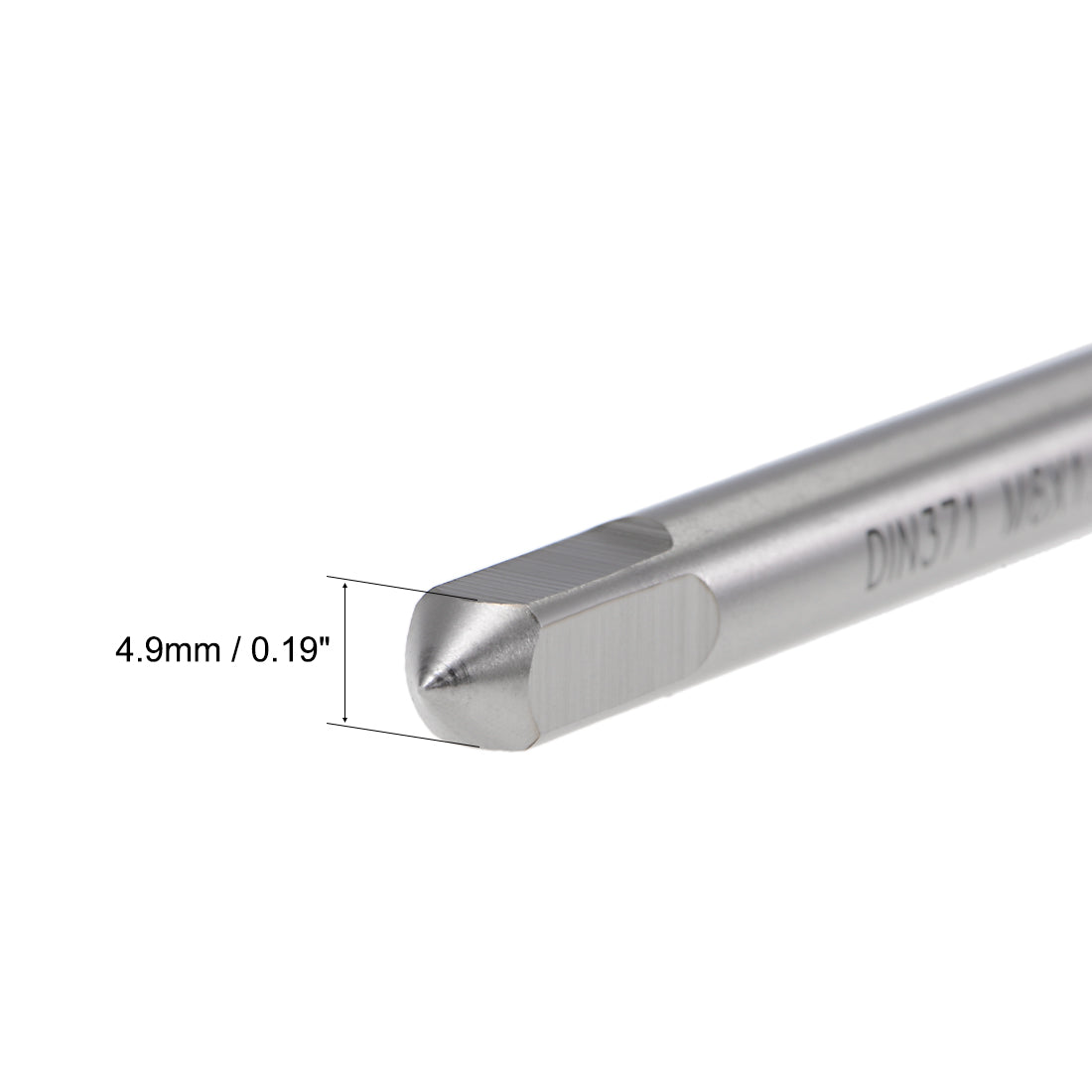 uxcell Uxcell M6 x 1 Spiral Point Threading Tap H2 Tolerance High Speed Steel Uncoated