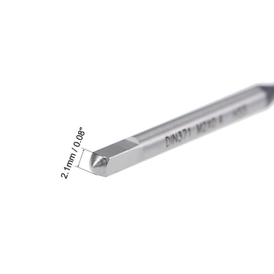 Harfington Uxcell M2 x 0.4 Spiral Point Threading Tap H2 High Speed Steel TICN Coated DIN371/376