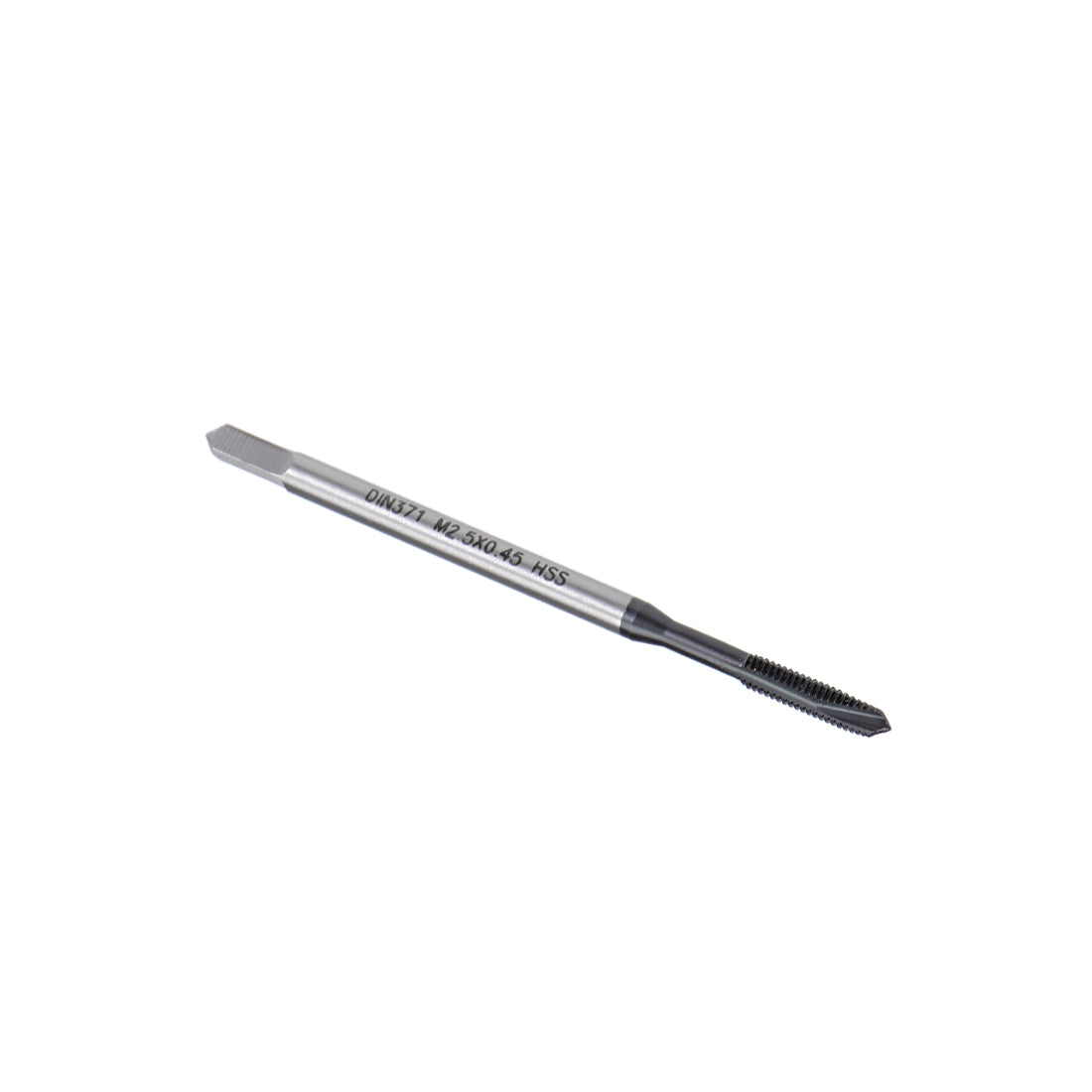 uxcell Uxcell M2.5 x 0.45 Spiral Point Threading Tap H2 HSS TICN Coated DIN371/376