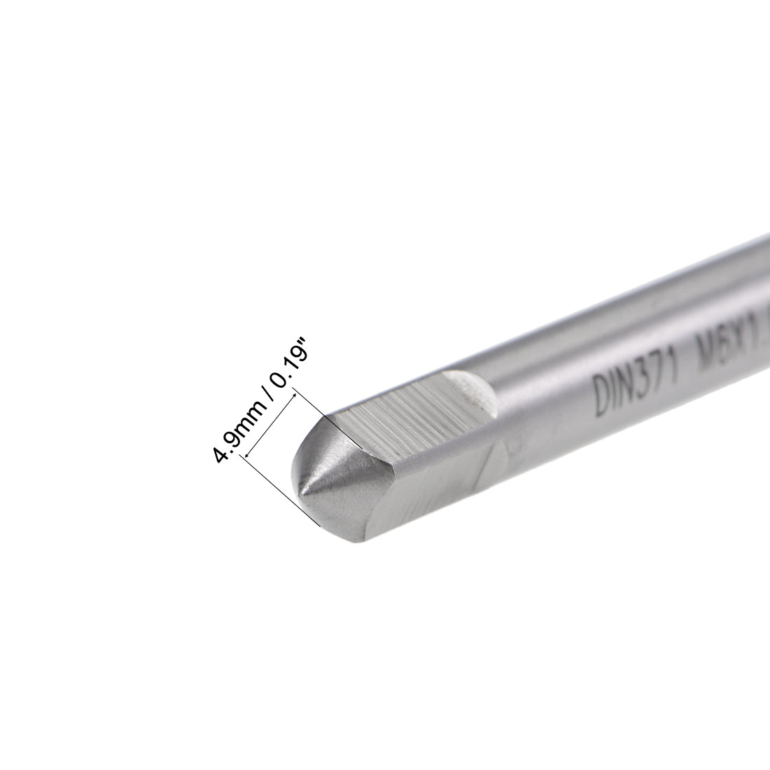 uxcell Uxcell M6 x 1 Spiral Point Threading Tap H2 High Speed Steel TICN Coated DIN371/376