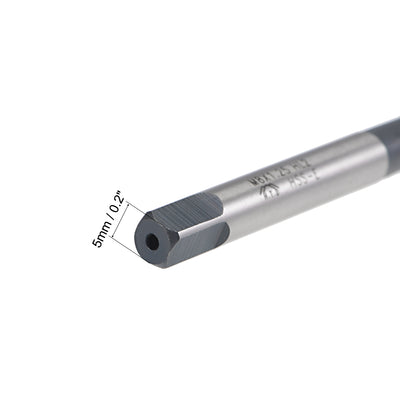 Harfington Uxcell M8 x 1.25 Spiral Point Threading Tap H2 High Speed Steel TICN Coated 2pcs