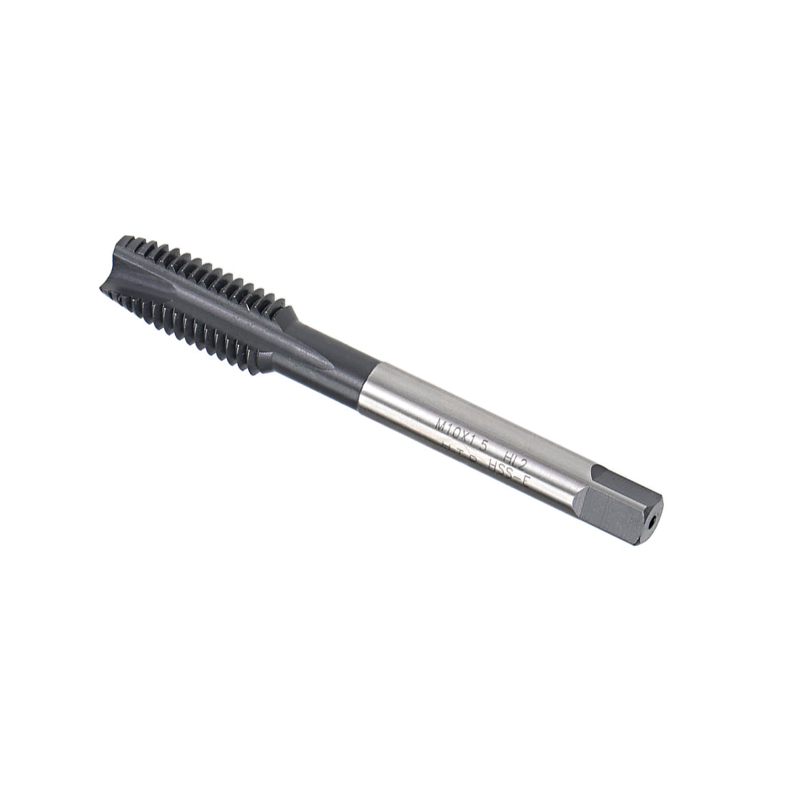 uxcell Uxcell M10 x 1.5 Spiral Point Threading Tap H2 High Speed Steel TICN Coated 2pcs