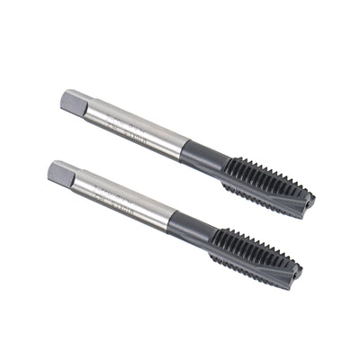 Harfington Uxcell M10 x 1.5 Spiral Point Threading Tap H2 High Speed Steel TICN Coated 2pcs