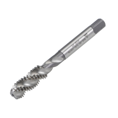 uxcell Uxcell 3/8"-16 BSW Spiral Flute Tap Machine Thread Tap HSS-Cobalt Uncoated