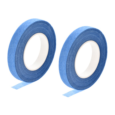 Harfington Uxcell 2Roll 1/2"x30Yard Blue Floral Tape Flower Adhesives Floral Arrangement Kit