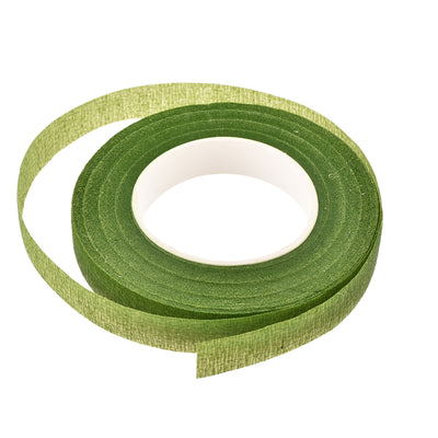 Harfington Uxcell 4Roll 1/2"x30Yard Light Green Floral Tape Flower Adhesives Floral Arrangement