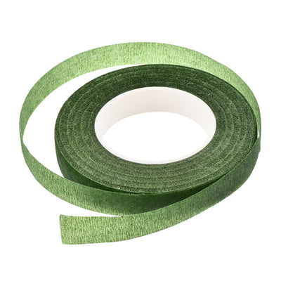 Harfington Uxcell 2Roll 1/2"x30Yard Green Floral Tape Flower Adhesives Floral Arrangement Kit
