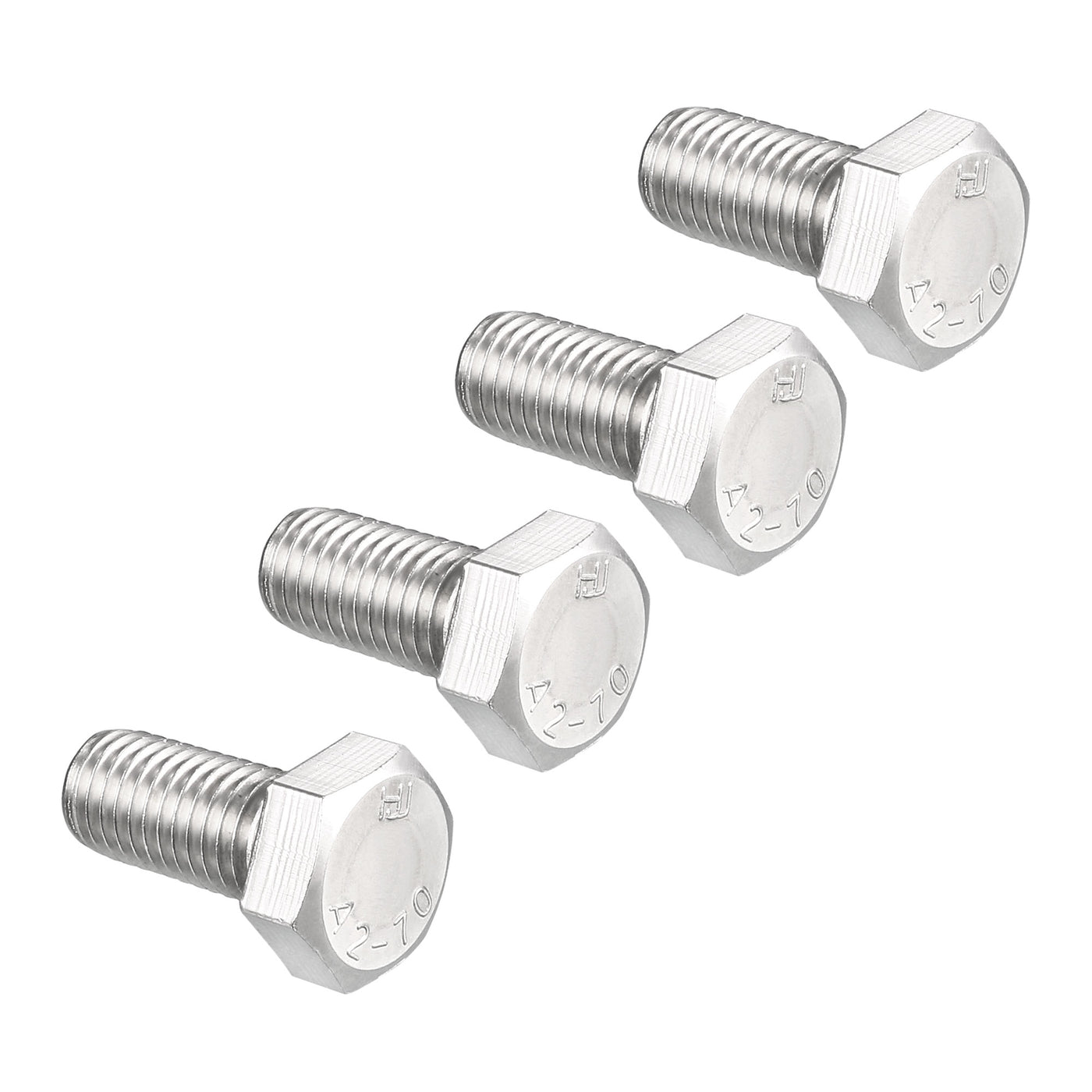 uxcell Uxcell Hex Bolt, Stainless Steel Fully Threaded, Screw Bolt