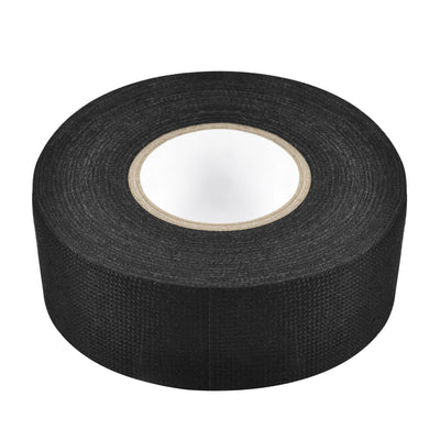 Harfington Uxcell Adhesive Cloth Fabric Tape Wire Harness Looms Single-Side 30mm x 15m Black
