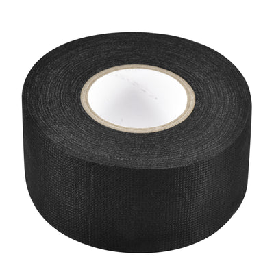 Harfington Uxcell Adhesive Cloth Fabric Tape Wire Harness Looms Single-Side 40mm x 15m Black