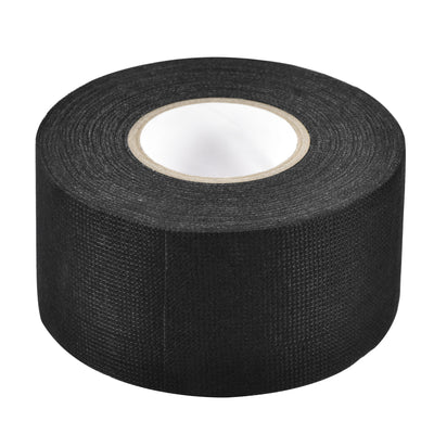 Harfington Uxcell Adhesive Cloth Fabric Tape Wire Harness Looms Single-Side 45mm x 15m Black