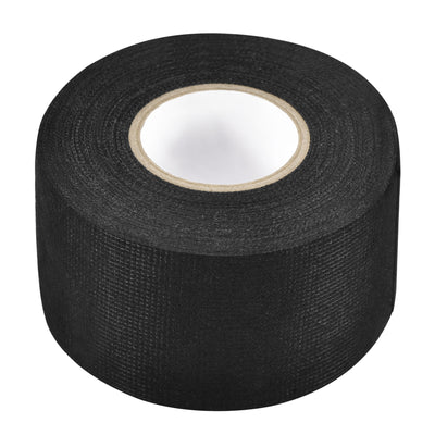 Harfington Uxcell Adhesive Cloth Fabric Tape Wire Harness Looms Single-Side 50mm x 15m Black