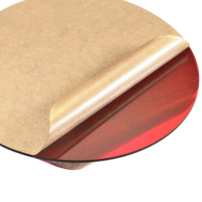 Harfington Uxcell Acrylic Sheet Circle Round Disc,Red,Translucent,0.08 x 7.07inch