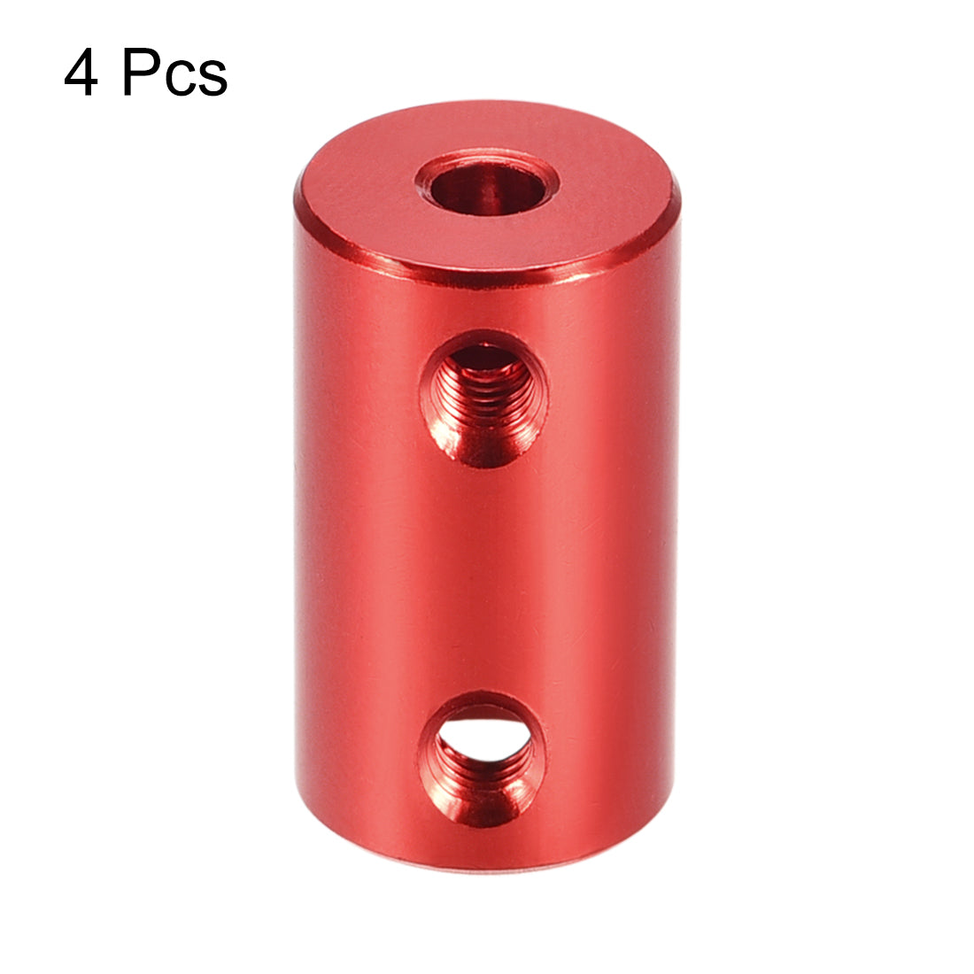 Uxcell Uxcell 3mm to 6mm Bore Rigid Coupling 25mm Length 14mm Diameter Aluminum Alloy Shaft Coupler Connector Red 4pcs