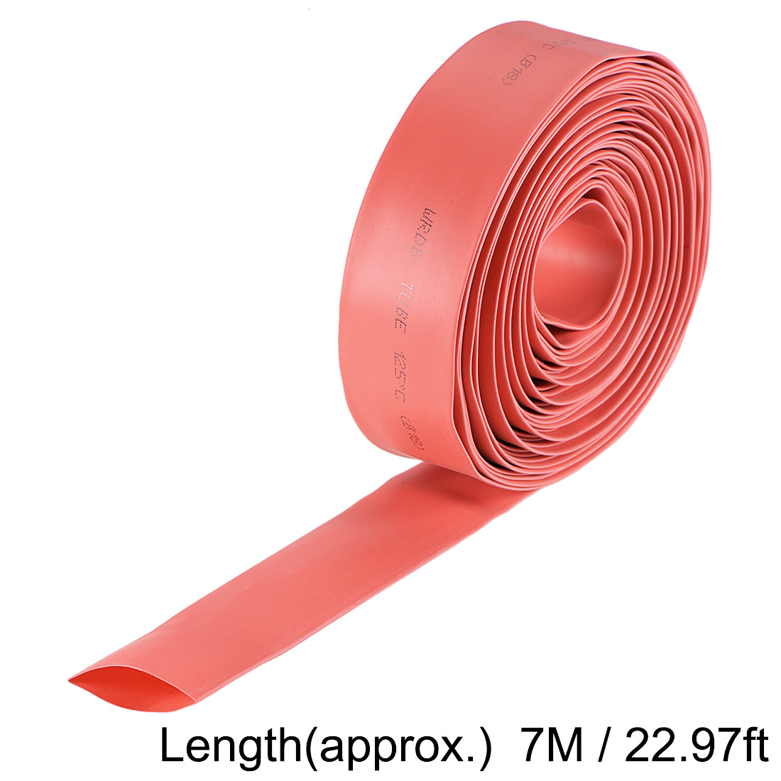 uxcell Uxcell Heat Shrink Tubing, 18mm Dia 30mm Flat Width 2:1 rate 7m - Red