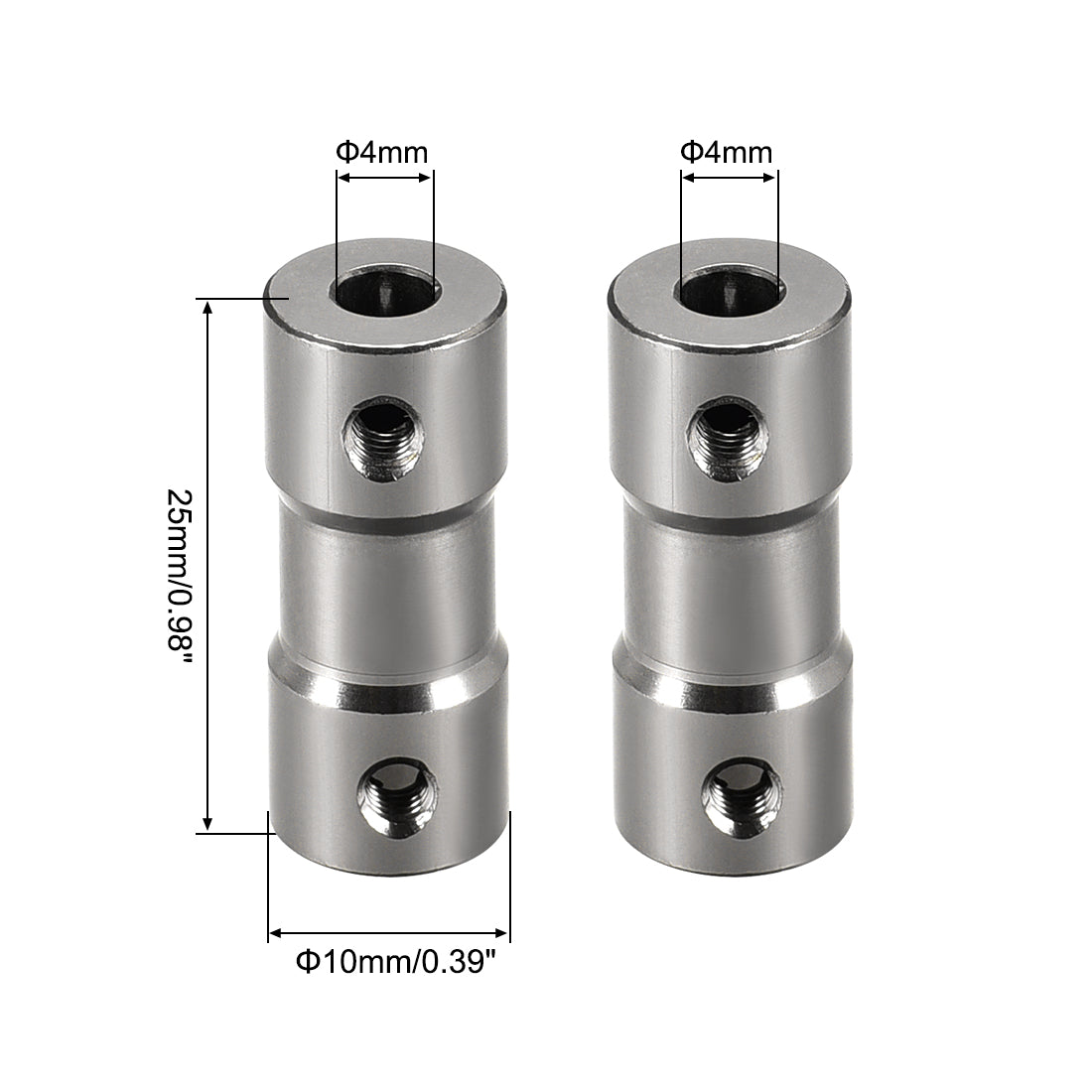 uxcell Uxcell Rigid Coupling Aluminum Alloy Shaft Coupler Connector