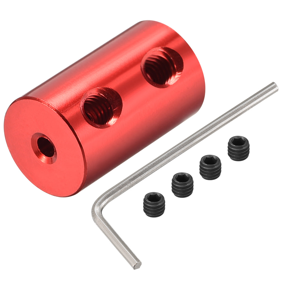 Uxcell Uxcell 3mm to 3.17mm Bore Rigid Coupling 20mm Length 12mm Diameter Aluminum Alloy Shaft Coupler Connector Red 2pcs