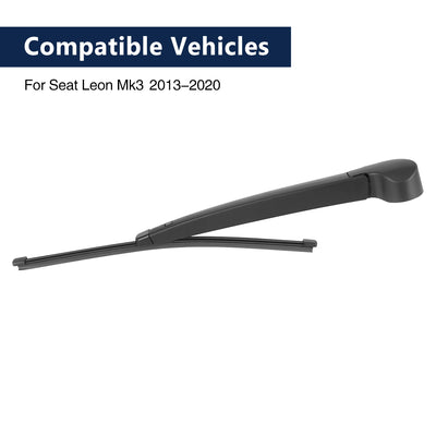 Harfington Car 320mm 12'' Rear Windshield Wiper Blade Arm Set for Seat Leon Mk3 2013-2020