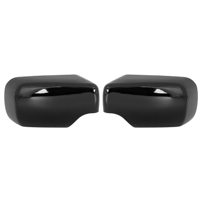Harfington 2pcs Rearview Mirror Cover for BMW 3 Series E46 318i 320i 325i Car Mirror Covering Cap Exterior Parts Replacement Modification Glossy Black