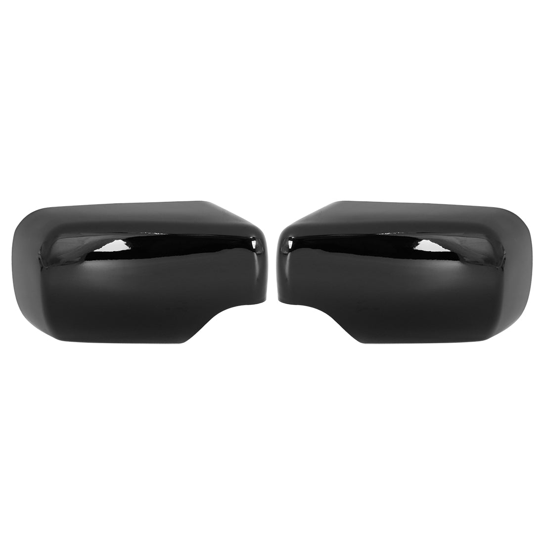 X AUTOHAUX 2pcs Rearview Mirror Cover for BMW 3 Series E46 318i 320i 325i Car Mirror Covering Cap Exterior Parts Replacement Modification Glossy Black