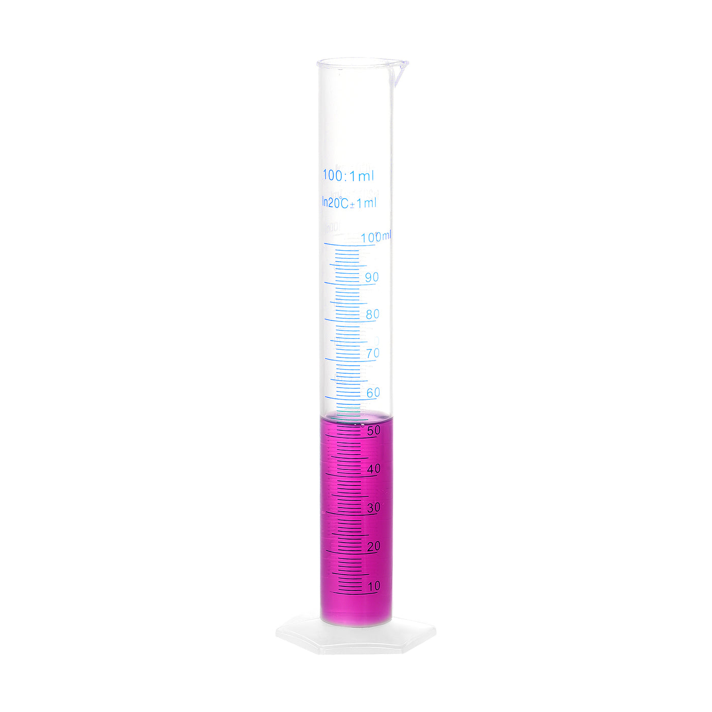 uxcell Uxcell Plastic Graduated Cylinder, 100ml Measuring Cylinder, 2-Sided Metric Marking