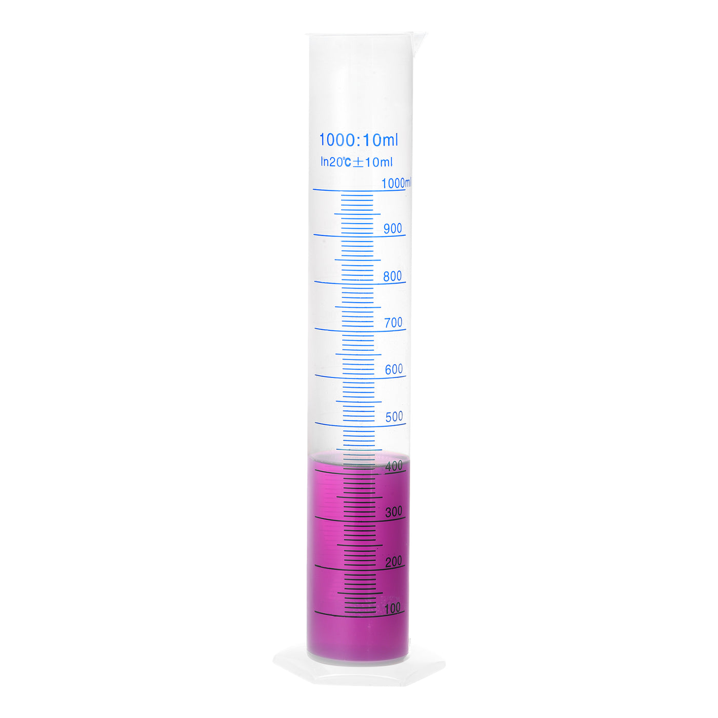 uxcell Uxcell Plastic Graduated Cylinder, 1000ml Measuring Cylinder, 2-Sided Metric Marking