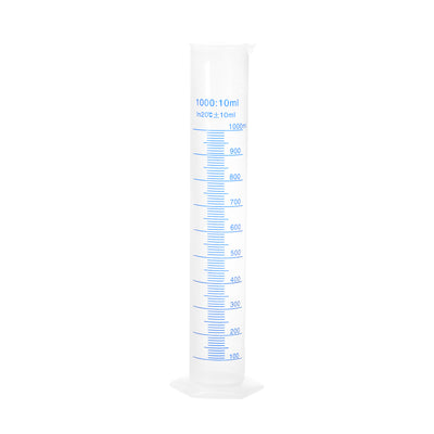 Harfington Uxcell Plastic Graduated Cylinder, 1000ml Measuring Cylinder, 2-Sided Metric Marking