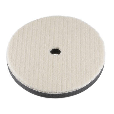 Harfington Uxcell 7" Wool Felt Sponge Polishing Pad Hook and Loop with Hole Coarse Polishing
