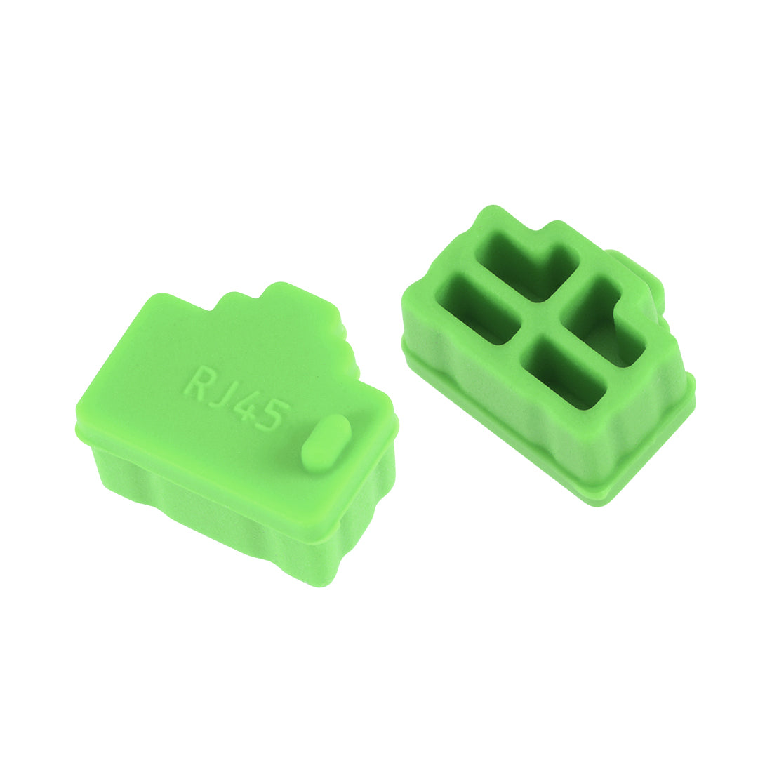 uxcell Uxcell 20pcs RJ45 Silicone Protectors Ethernet Hub Port Anti Dust Cap Cover, Green