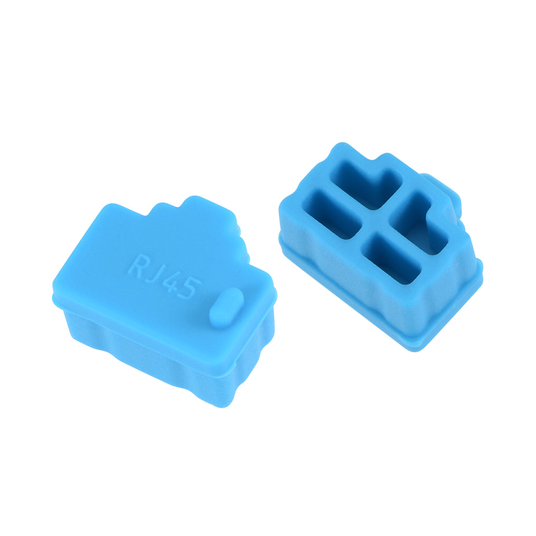 uxcell Uxcell 20pcs RJ45 Silicone Protectors Ethernet Hub Port Anti Dust Cap Cover, Blue