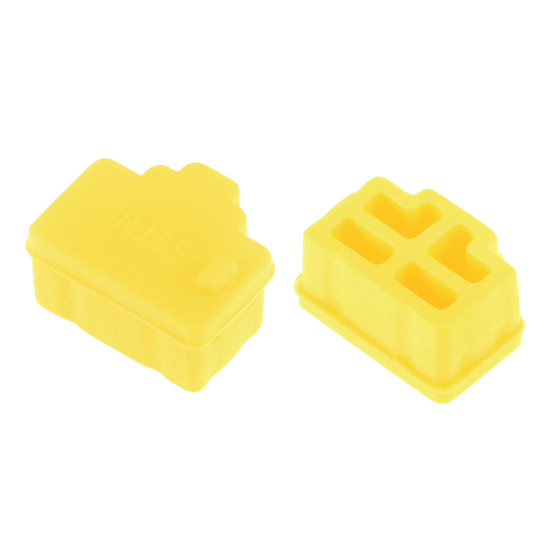 uxcell Uxcell 20pcs RJ45 Silicone Protectors Ethernet Hub Port Anti Dust Cap Cover, Yellow