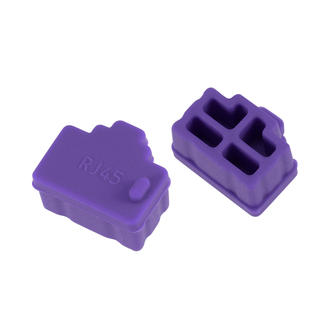 uxcell Uxcell 20pcs RJ45 Silicone Protectors Ethernet Hub Port Anti Dust Cap Cover, Purple