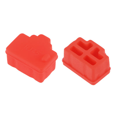 Harfington Uxcell 20pcs RJ45 Silicone Protectors Ethernet Hub Port Anti Dust Cap Cover, Red