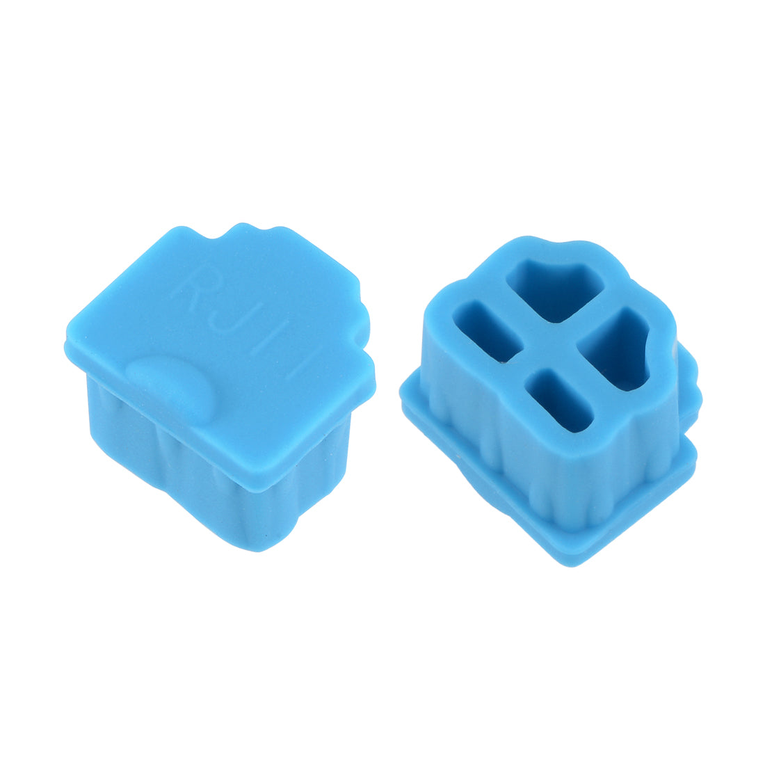 uxcell Uxcell 10pcs RJ11 Silicone Protector Telephone Modular Port Anti Dust Cap Cover, Blue