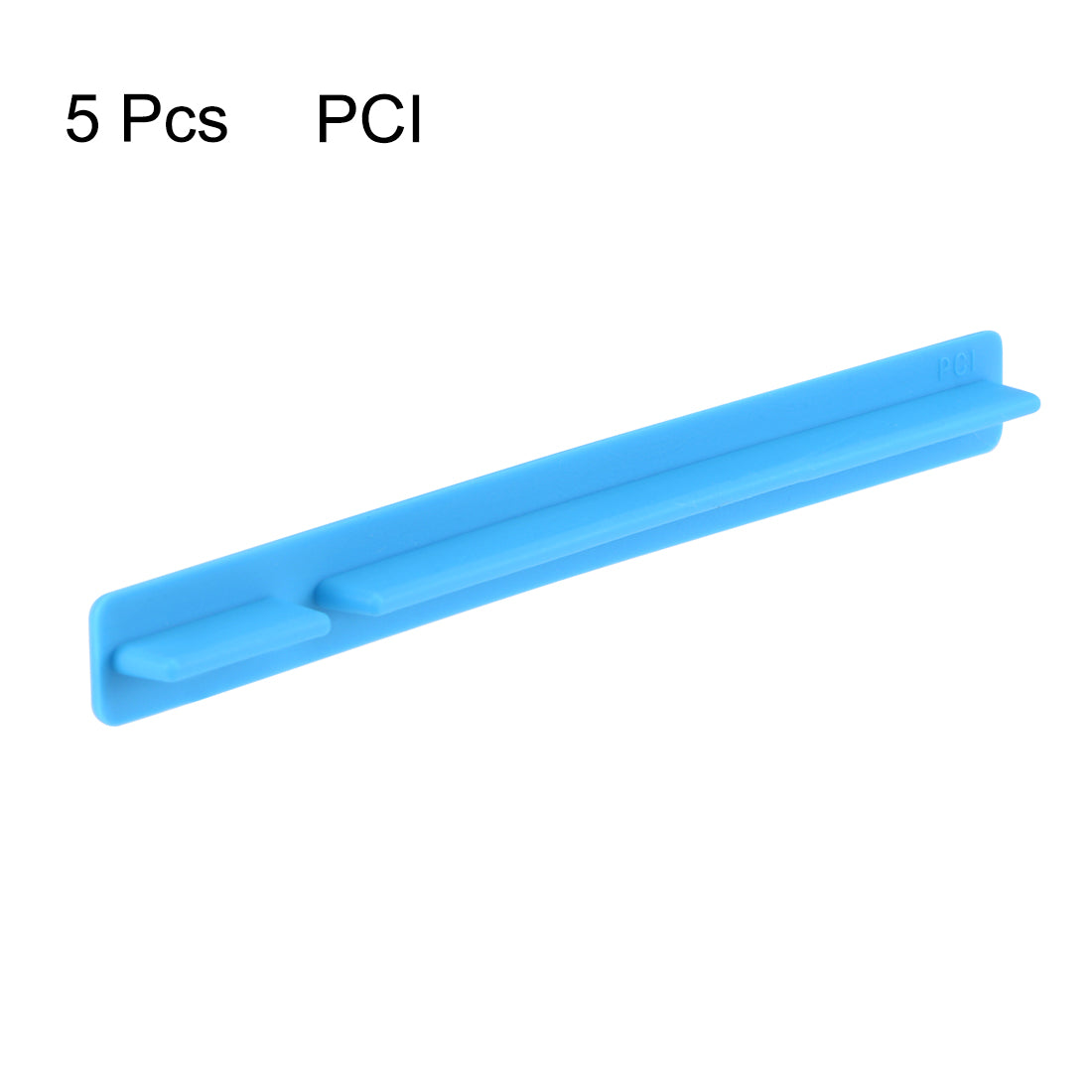 uxcell Uxcell 5pcs PCI Slot Silicone Protectors Anti Dust Cap Cover, Blue