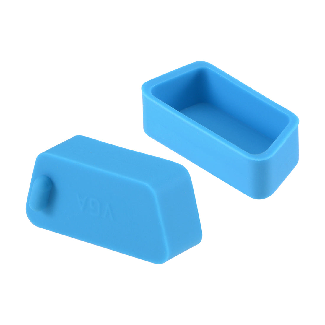 uxcell Uxcell 10pcs VGA Port Cover Silicone Anti Dust Protectors Cap for DB9, Blue