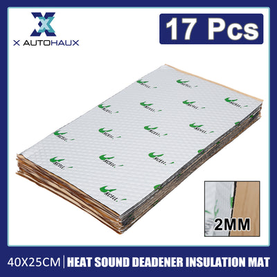 Harfington Uxcell 80mil Car Truck Sound Deadener Heat Insulation Mat Pad Damping Deadening Material Door Roof Floor Sound Barrier