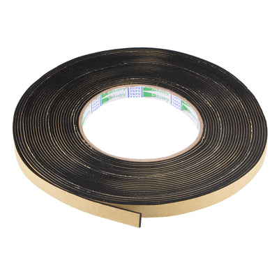 Harfington Uxcell Sealing Foam Tape 10mmx1.5mmx10m EVA Self Adhesive Weather Strip for Window Door