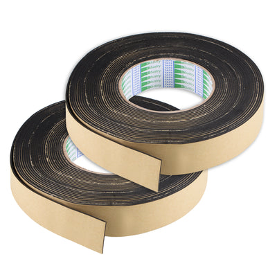 Harfington Uxcell 2pc Sealing Foam Tape 30mmx1.5mmx10m Self Adhesive Weather Strip for Window Door
