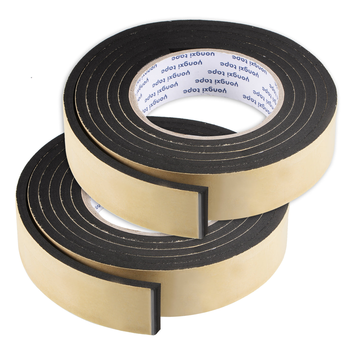 uxcell Uxcell 2pcs Sealing Foam Tape 30mmx5mmx2m Self Adhesive Weather Strip for Window Door