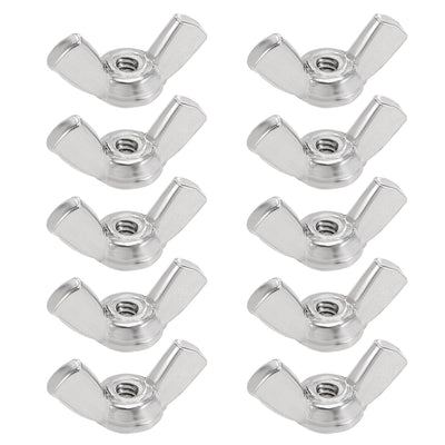 Harfington Uxcell #6-32 Wing Nuts 304 Stainless Steel Shutters Butterfly Nut 10pcs