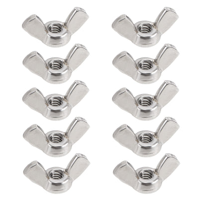 Harfington Uxcell #8-32 Wing Nuts 304 Stainless Steel Shutters Butterfly Nut 10pcs