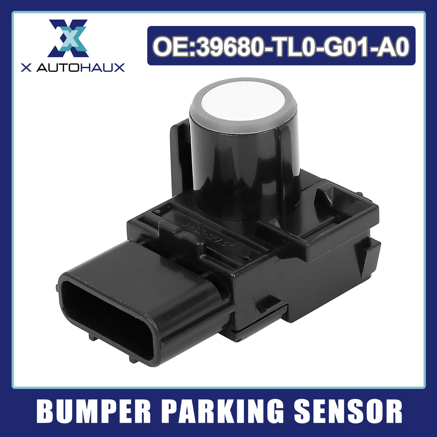 X AUTOHAUX 39680-TL0-G01 Car Bumper Silver Tone PDC Reverse Backup Parking Assist Sensor for Honda Pilot Accord Insight