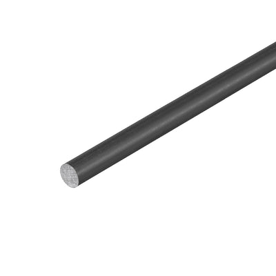 Harfington Uxcell Carbon Fiber Rod 6mm, 500mm/19.6inch Length for RC Airplane Matte Pole
