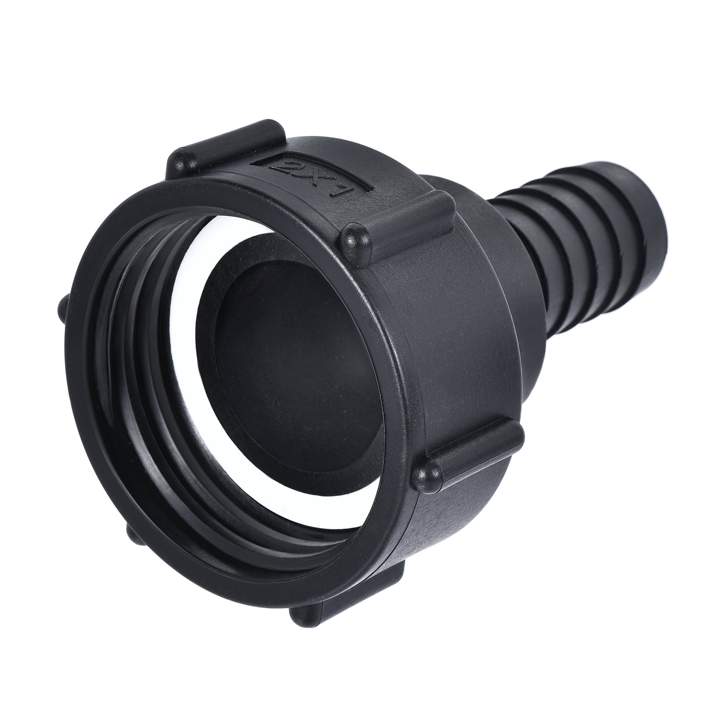 uxcell Uxcell ABS Hose Barb Fitting Coupler with Sealing Ring, mm Barb x G Female Thread Pipe Adapter, Black