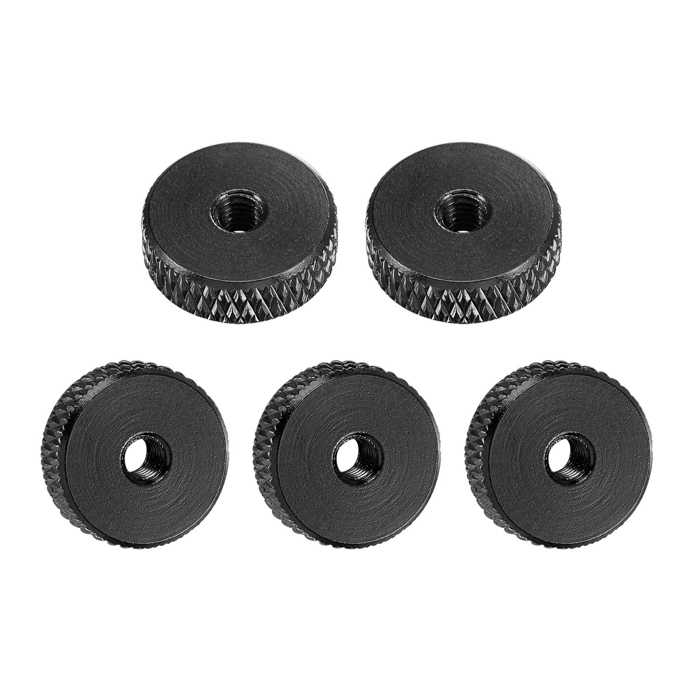 uxcell Uxcell Flat Knurled Nut Thumb Nuts Adjusting Aluminum Alloy